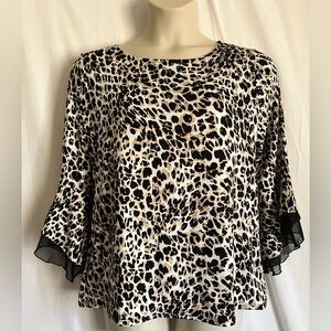 Above and Beyond Leopard Print Blouse